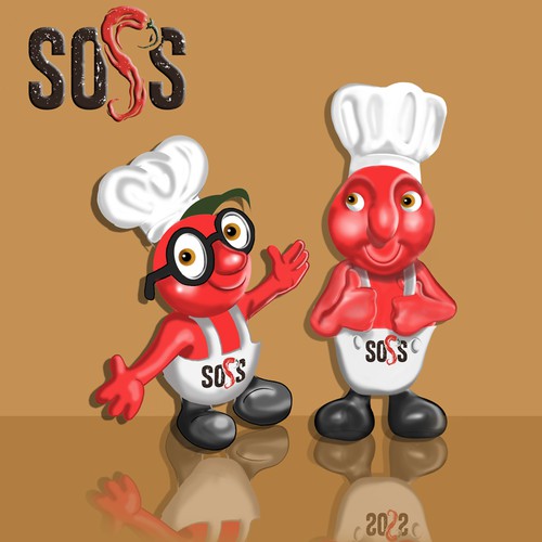 Blind Contest: Two or three iconic superheroes for a international condiment (The SOSS Bros.) With personality Design by Sidao