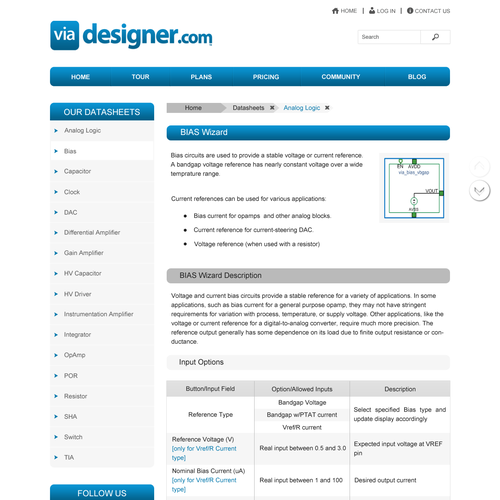 Redesign data sheets as beautiful web pages Design by teardrops285