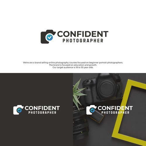 Fun Modern Photography Course Logo Design by mugiwara23