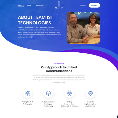 Technology Solutions Provider Website Design Framework Design by FuturisticBug