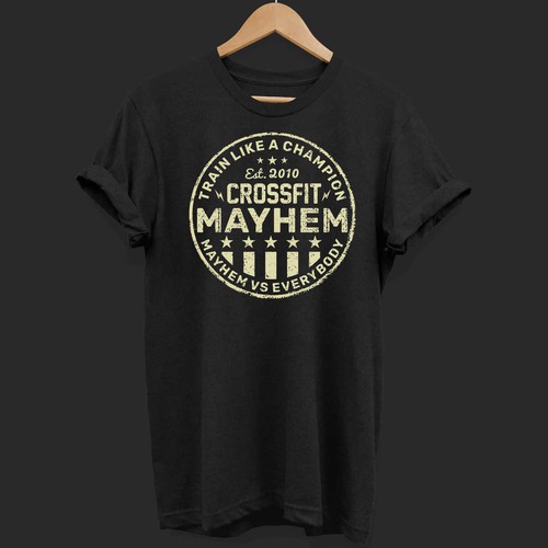 CrossFit Mayhem “Train Like A Champion” 2.0 T-Shirt - Black