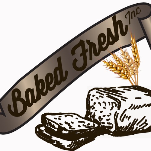 logo for Baked Fresh, Inc. Design by D Dazzle Design