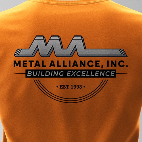 T-shirt design for high quality construction company Design by Silverz