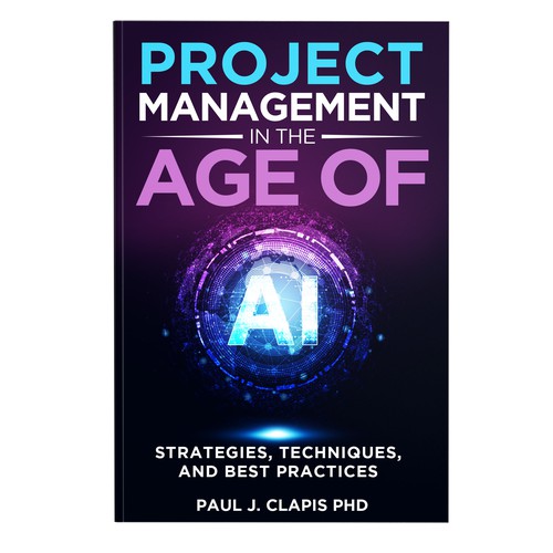 Simple, professional cover for a business book about Artificial Intelligence Design by anisha umělec