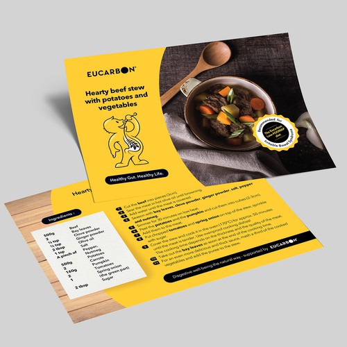 Recipe flyer template Design réalisé par TLS_D™