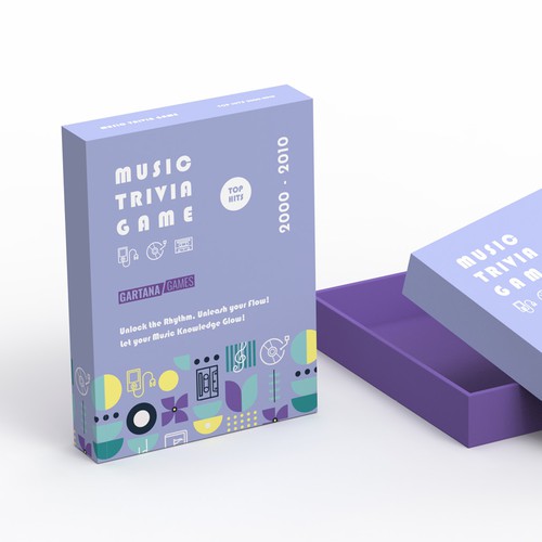 Create a packaging design for a music trivia game Design by Inmyde