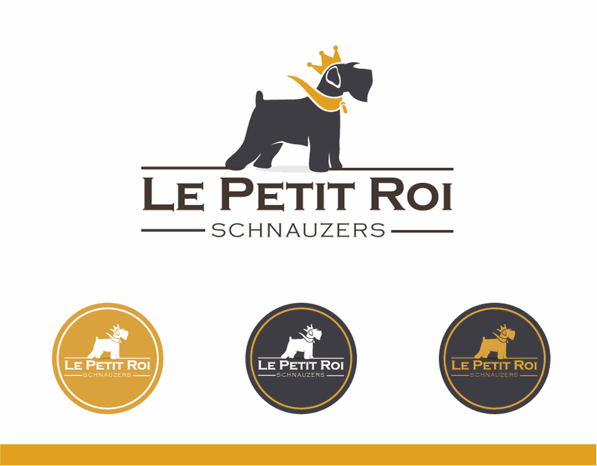 Create a logo for my dog breeding business The Little King Logo