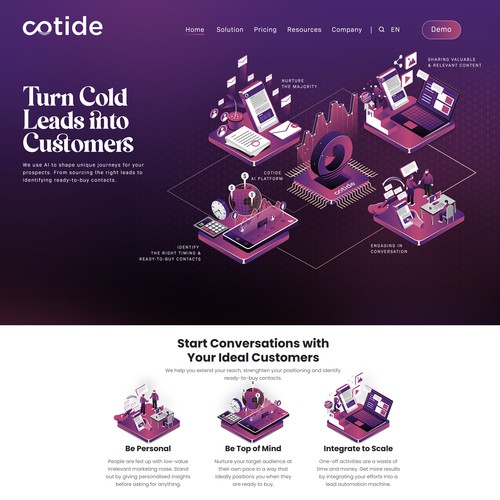 Technology Website Illustration Brilliance Design by thelembique