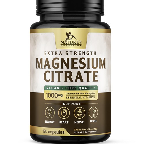 Premium Magnesium Citrate Design needed for Nature's Nutrition Design by Davi Giolo ★