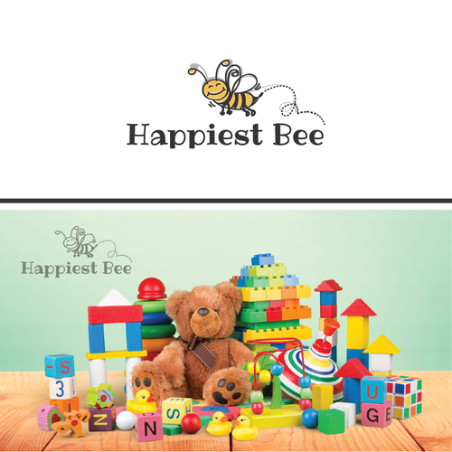 Design a cute, happy logo for Happiest Bee. Design réalisé par Tanja Mitkovic