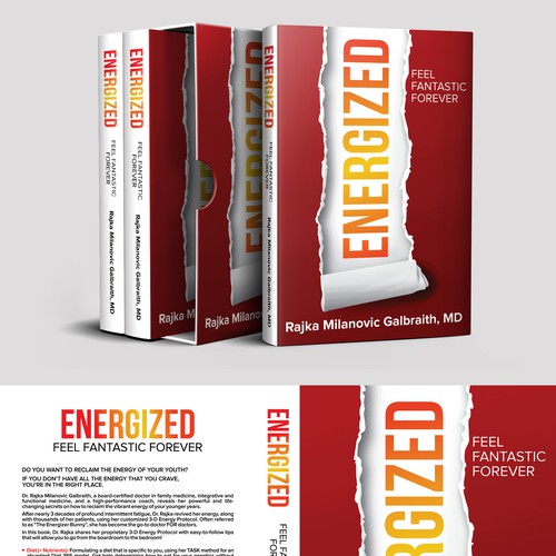 Design a New York Times Bestseller E-book and book cover for my book: Energized Ontwerp door Auroraa-art⭐