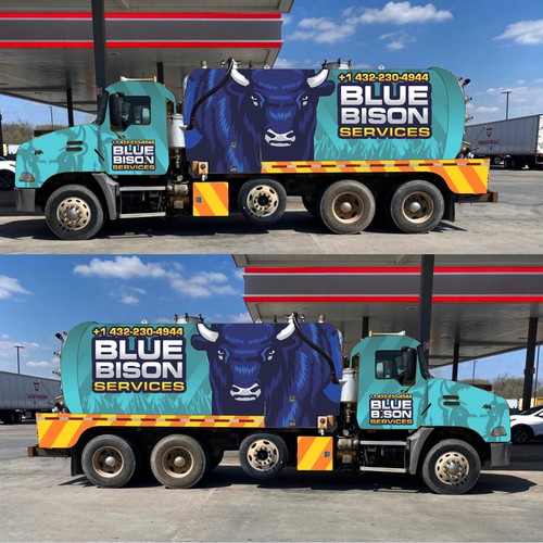 Help us scream "Blue Bison" with a unique truck wrap! Design by Daniel Quaresma