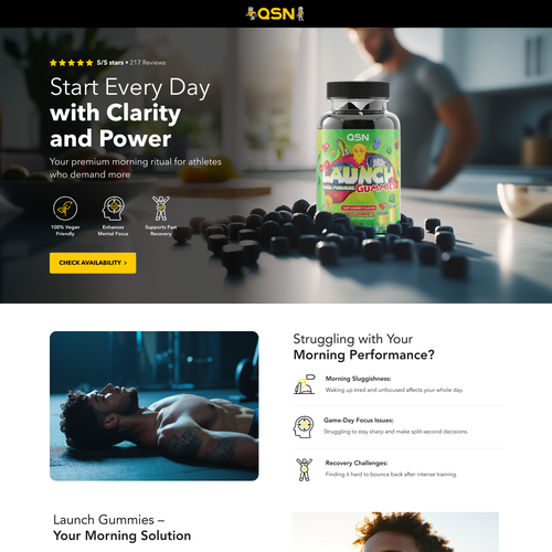 Design di **GUARANTEED WINNER** Ashwagandha Gummies Sales Page di ProUp.