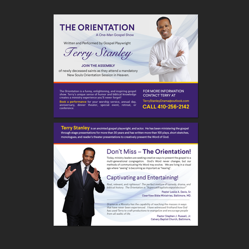 One-man show postcard | Postcard, flyer or print contest | 99designs