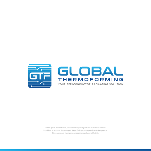 GTF Semiconductor packaging logo Design by dimilif