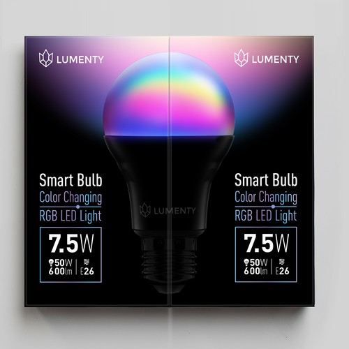 We need to create a sophisticated package for smart lamps. Design by Dimanist