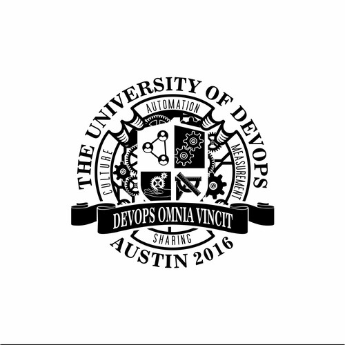 University themed shirt for DevOps Days Austin Design por Rita Harty®