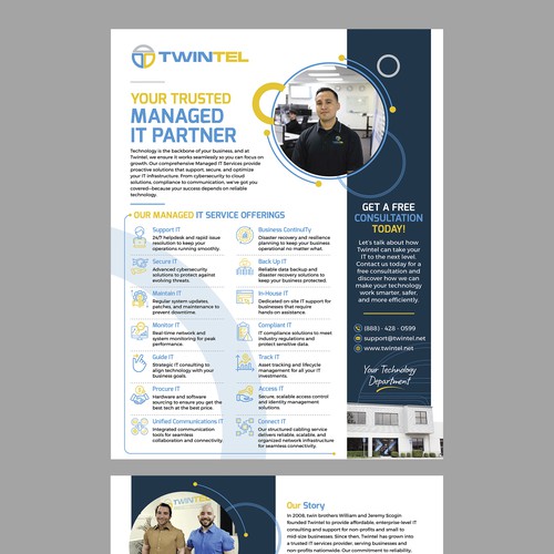 Twintel Service Advertisement Design by dezignedge*