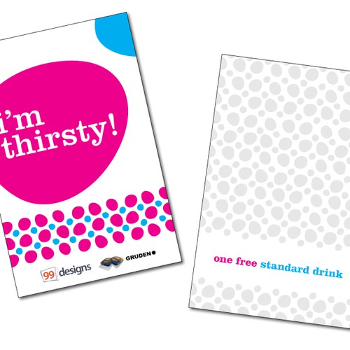Design the Drink Cards for leading Web Conference! Design by trafficlikeme