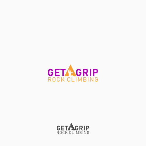 Get A Grip! Rock Climbing logo design Réalisé par tembangraras