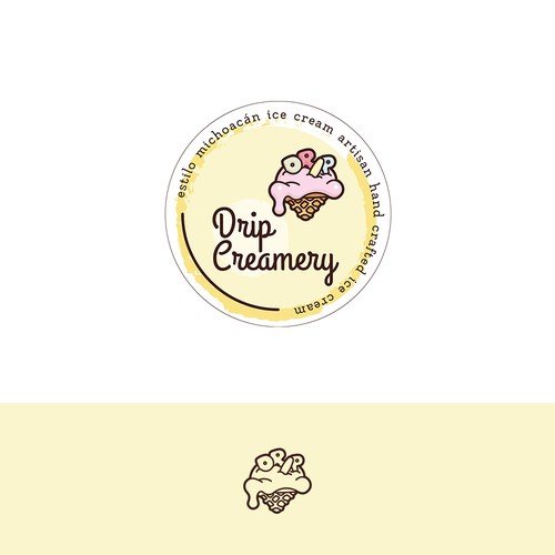 Design a hipster modern logo for an ice cream shop that people will melt for. Design por AR3Designs