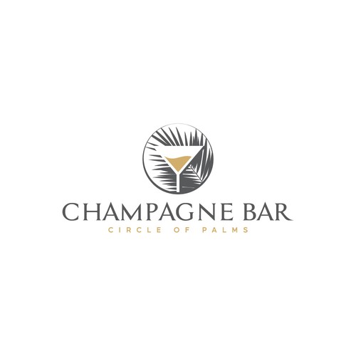 Luxury and modern Champagne Bar logo Design by TheLogo69