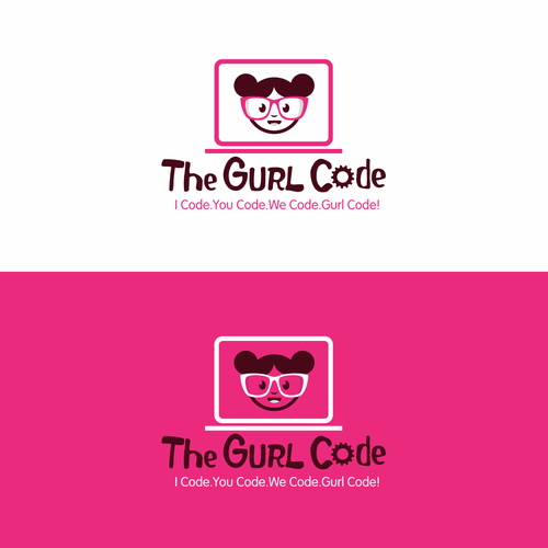 Ultimately the Cutest Dopest Techiest Logo & Website for Girls!!! Design by Grad™