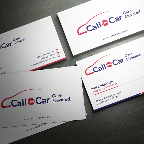 business card for Call the Car Design by sashadesigns