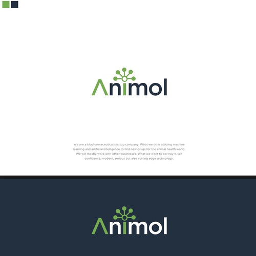 Logo for biotechnology company working with artificial intelligence Design by Livorno