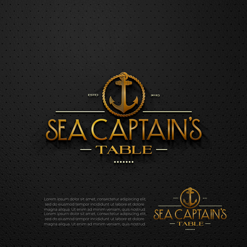 Sea Captain's Table Logo Design Design by Randy Yanuar