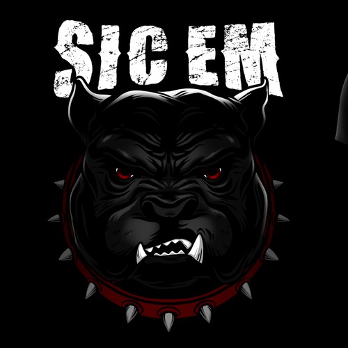 RABID DAWGS - SIC EM T-shirt Design by Athew_Yana