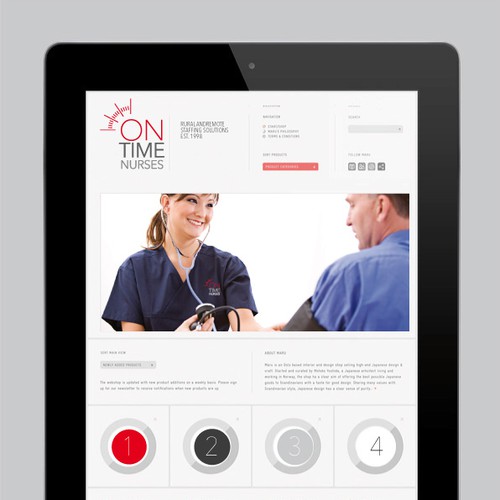 logo and business card for Ontime Nurses Design von Mariquita