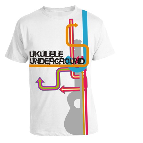T-Shirt Design for the New Generation of Ukulele Players Diseño de akhidnukhlis