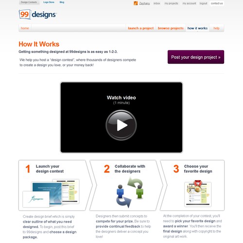 Design di Redesign the “How it works” page for 99designs di zaenal hanif