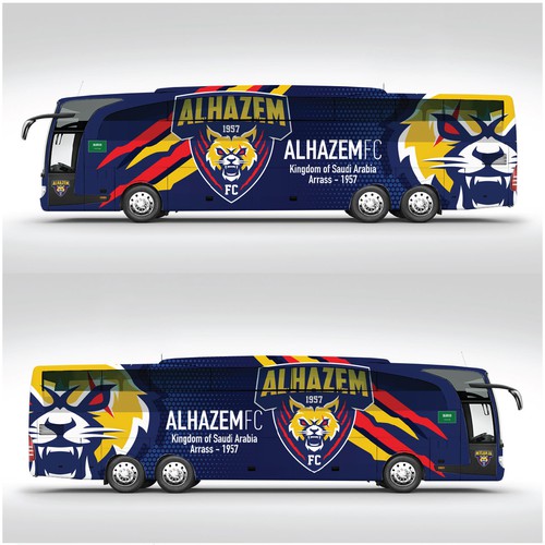 Full colour printed wrap for Inter Milan's team bus