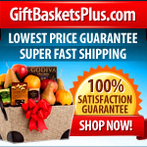 GiftBasketsPlus.com needs a new banner ad デザイン by maxweb