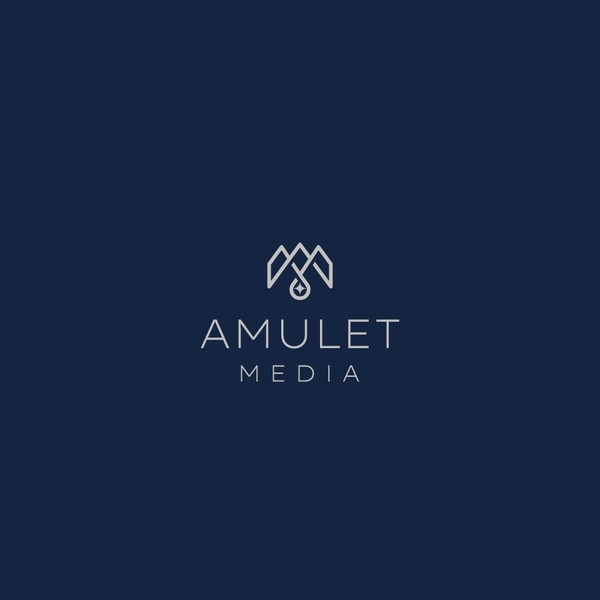 Design by Bdjo ™ titled "Sophisticated logo design for Amulet Media agency"