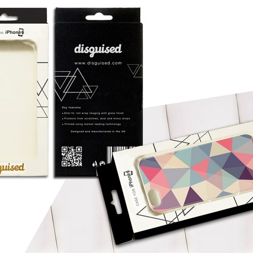Create modern & stylish phone case packaging for high-end phone case company "disguised" Design by giuls.t