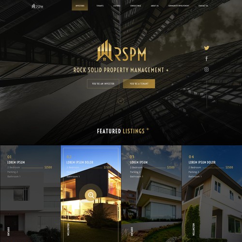 Design a Lux Property Management Website that WOWs Investors! Design by vyncadq