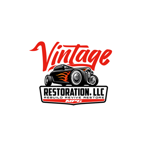 Vintage automotive restorations and customizations Design by Vandi septiawan