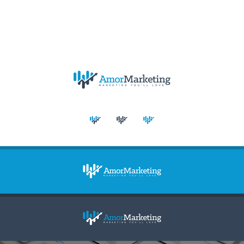 コンペ「Ground breaking logo design required for the new Amor Marketing website!!」のデザイン by Corneさん 