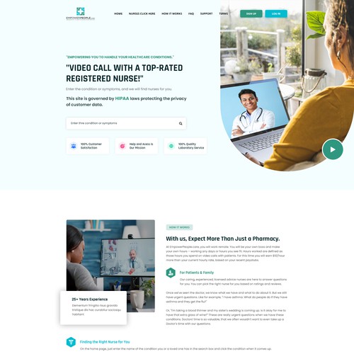 Landing page design contest entry by Globalweb99