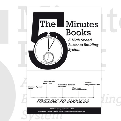 Help 5 Minute Books design a cover page for a sales brochure Réalisé par adenak