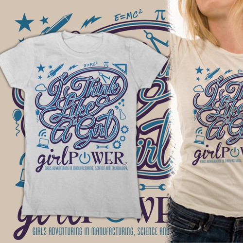 Girl Power STEM Camp Tshirt contest