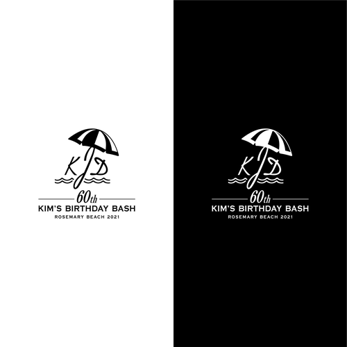 Refined yet Jaunty Logo for 60th Birthday Design by Gilidesigns™