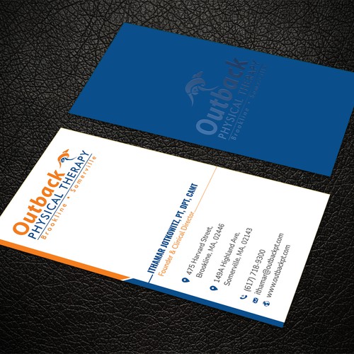 Business card for 2 clinic physical therapy office Design by ™SF_Design™