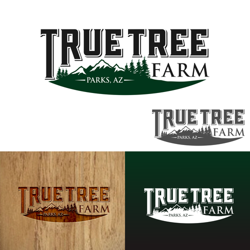 Organic logo for high elevation tree farm in Arizona. Design by Brainstorming_day