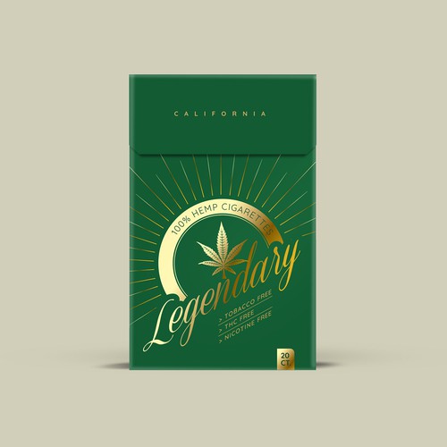 Hemp Cigarette Pack Preliminary Design Design by SRAA