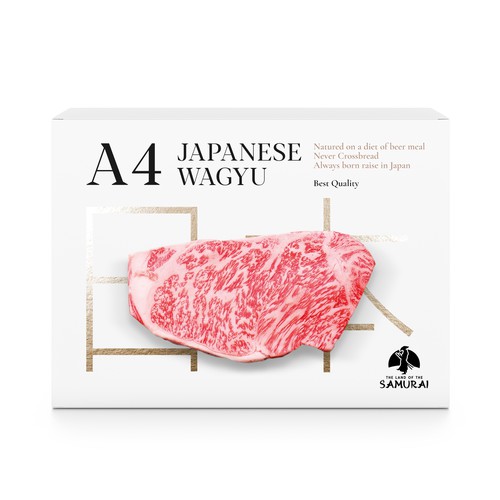 100% JAPANESE WAGYU STEAK Design by MarsiDesign