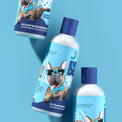 Ruff Life Pet Company Natural Every Dog Shampoo Design by Meln